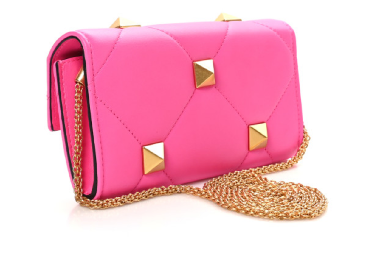 VALENTINO NAPPA ROMAN STUD WOC HANDBAG