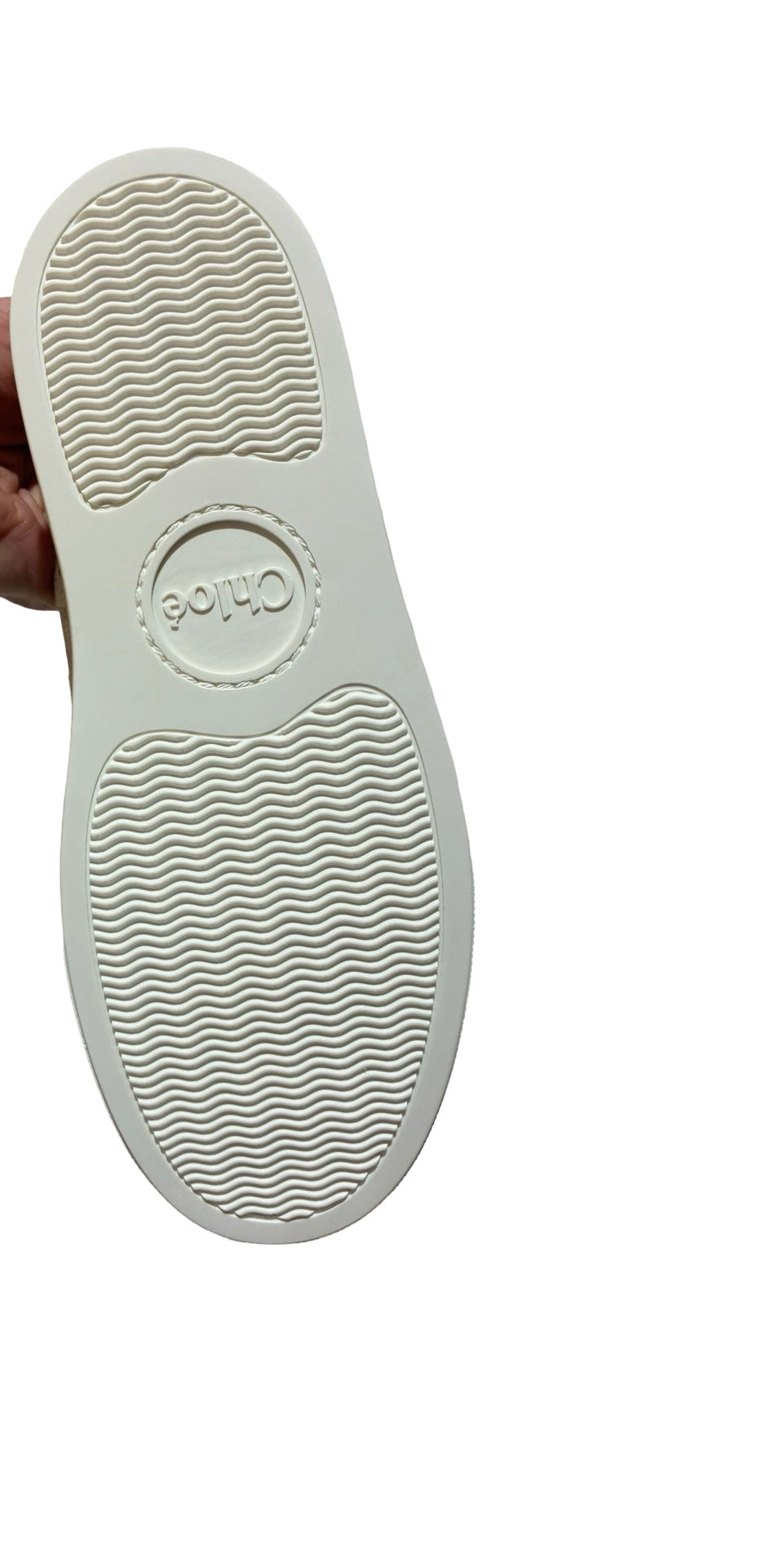 CHLOE Lauren ivory Lace Low-Top Sneakers