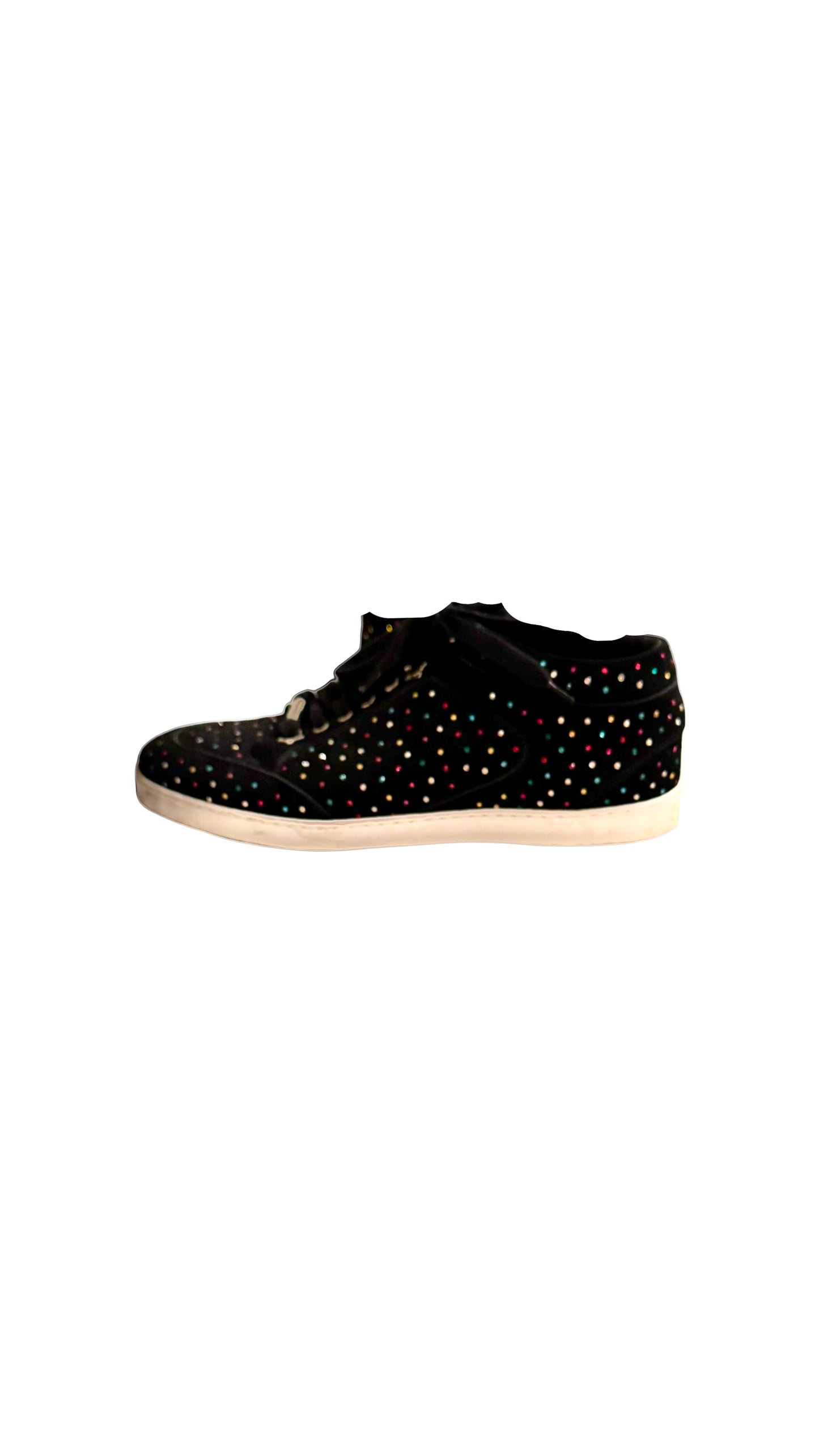 JIMMY CHOO MULTI COLOR RHINESTONE ATHLETIC SHOES