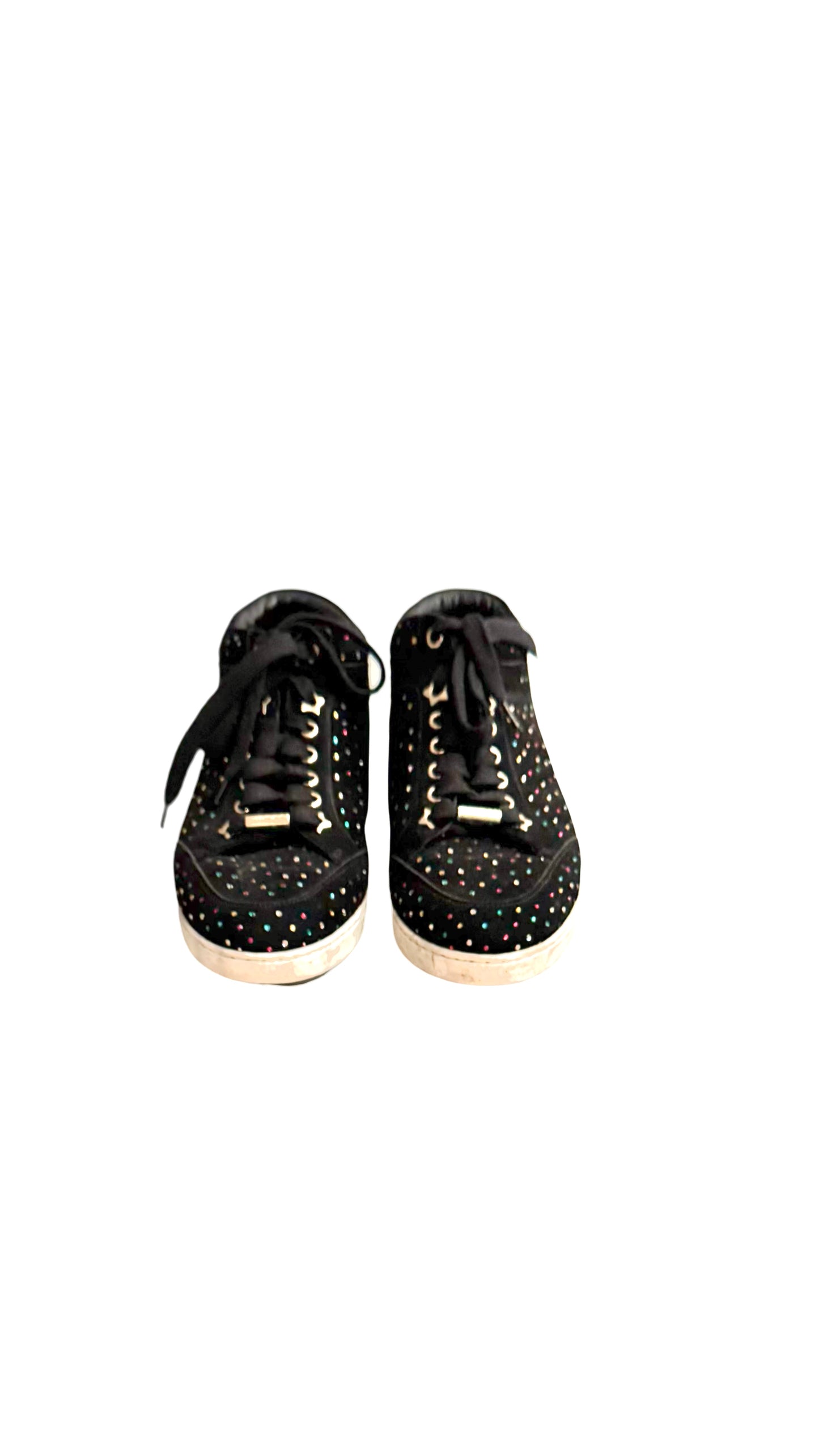 JIMMY CHOO MULTI COLOR RHINESTONE ATHLETIC SHOES