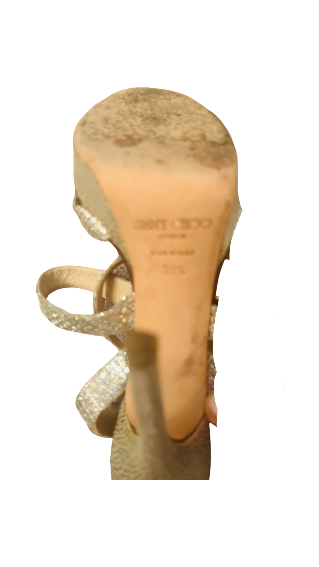 JIMMY CHOO GOLD SANDALS
