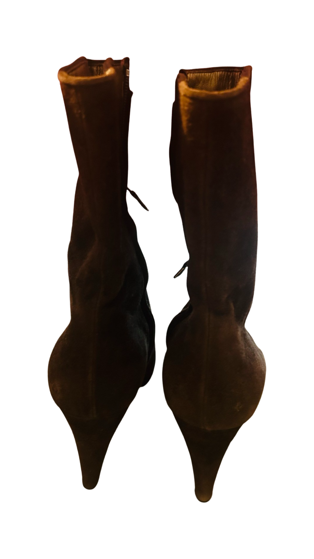 PRADA brown suede ankle boots