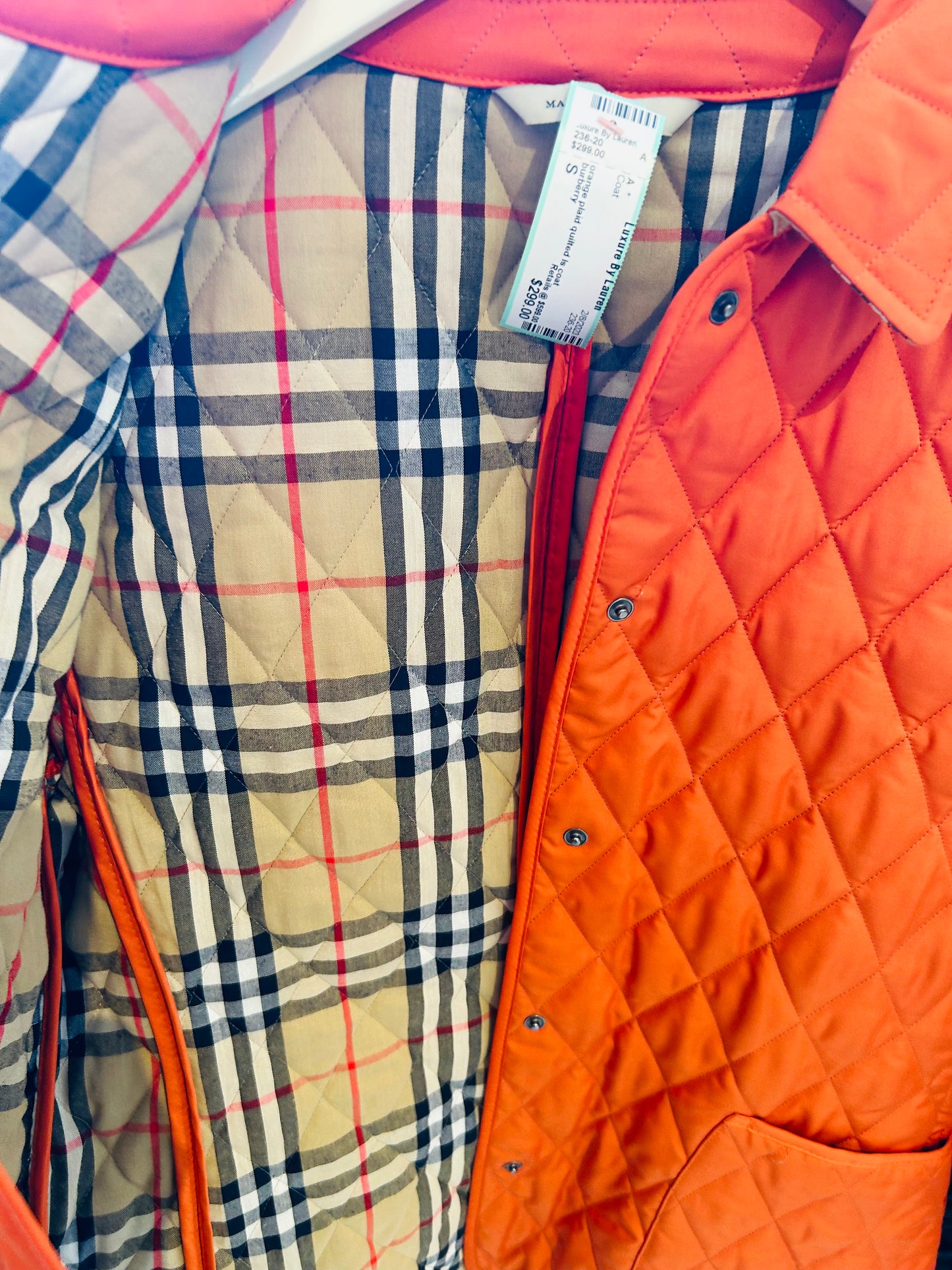 BURBERRY quilted coat