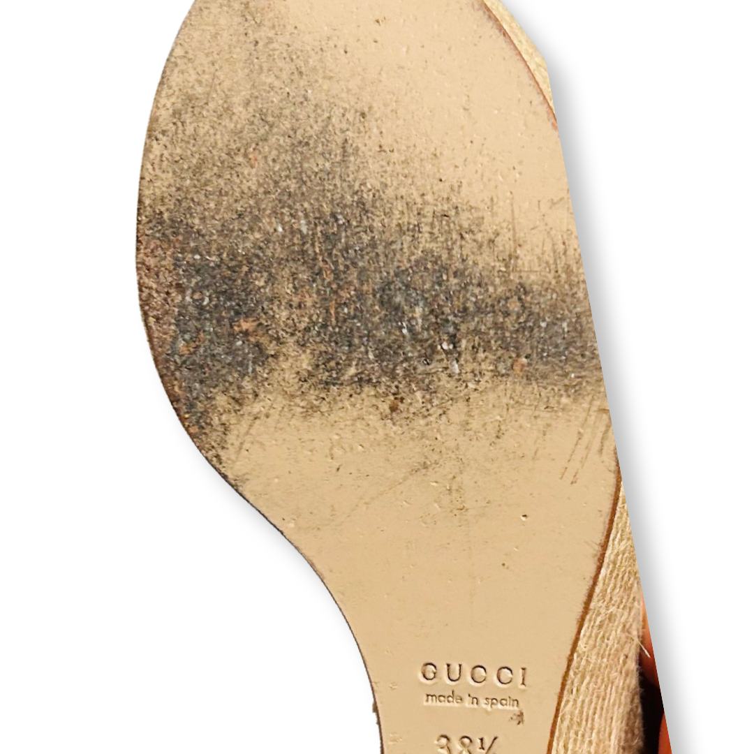 GUCCI wedge horsebit sandal