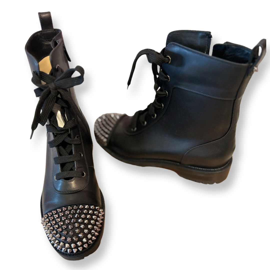 Christian Louboutin spiked boots