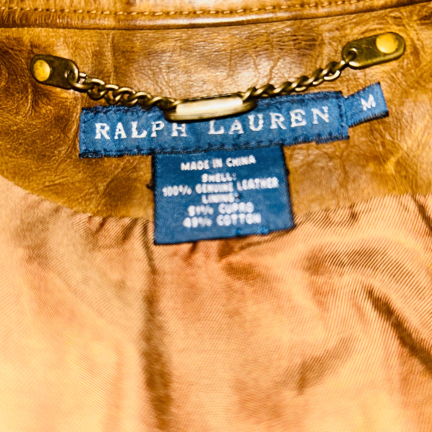 RALPH LAUREN leather vest