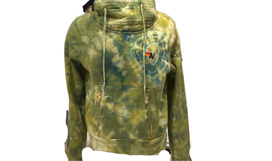 AVIATOR NATION tie dye hooded sweatshirt XS