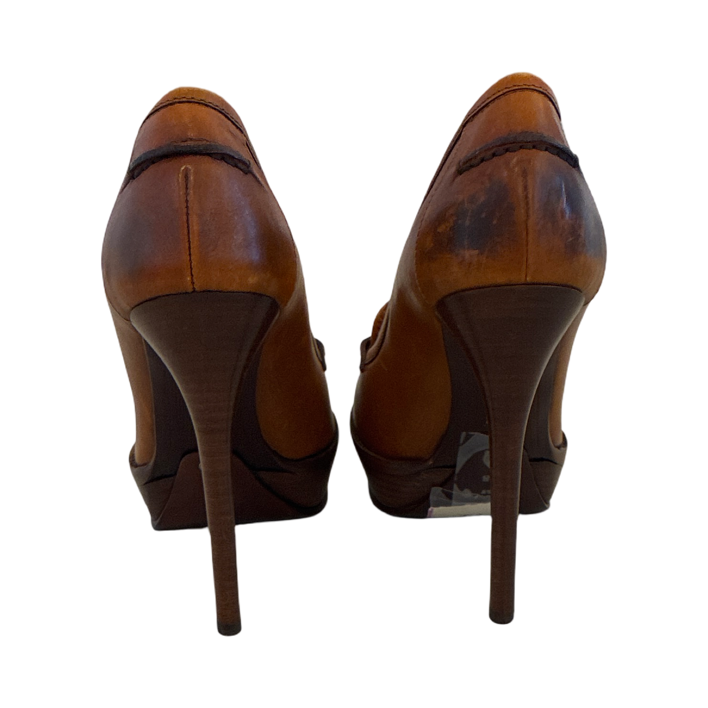 RALPH LAUREN VIONA LOAFER HEELS SZ38.5