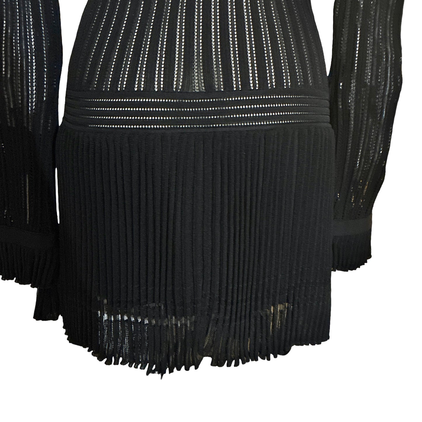 ROBERTO CAVALLI silk knit pleated mini