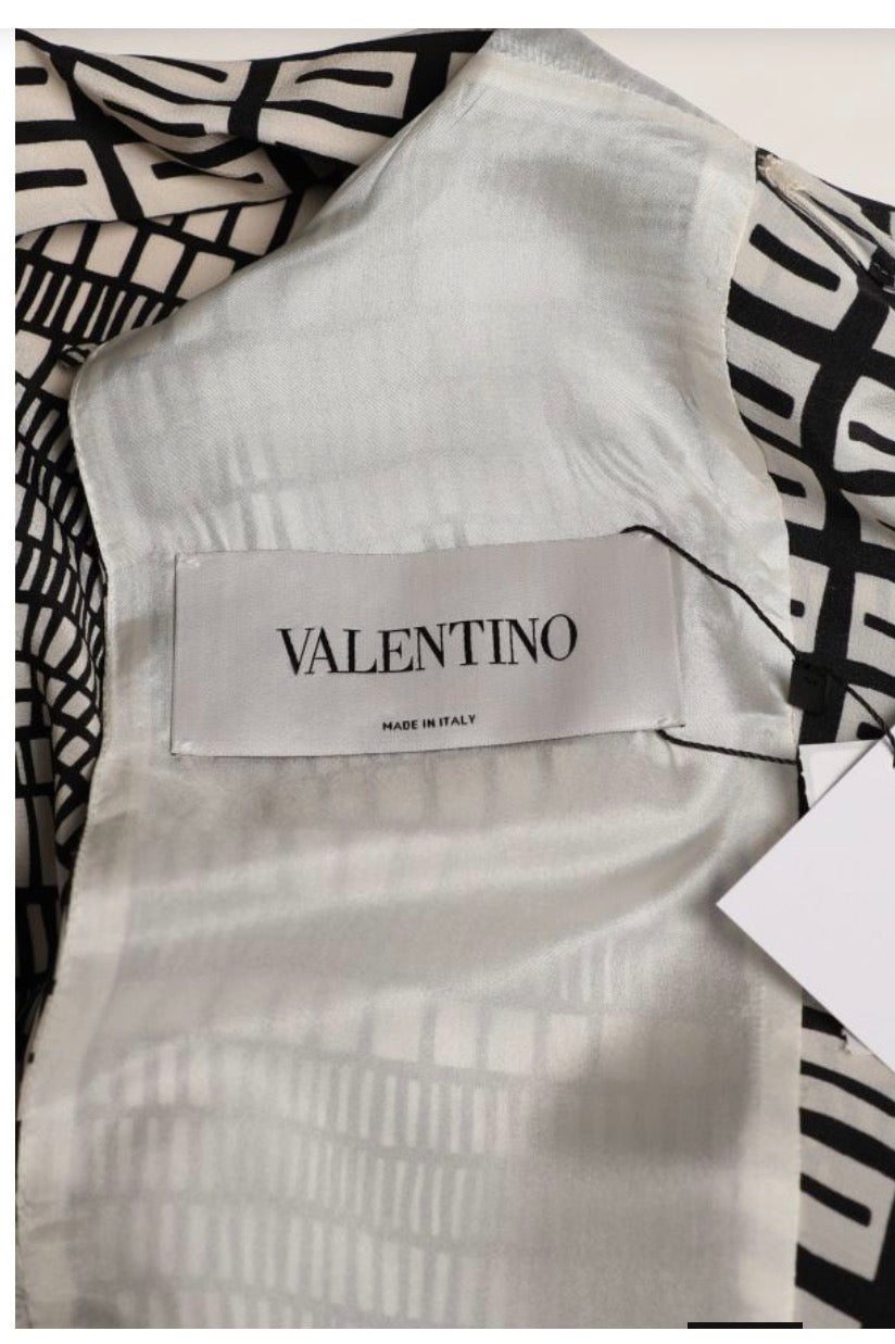 Valentino Silk Lavallière Kaftan