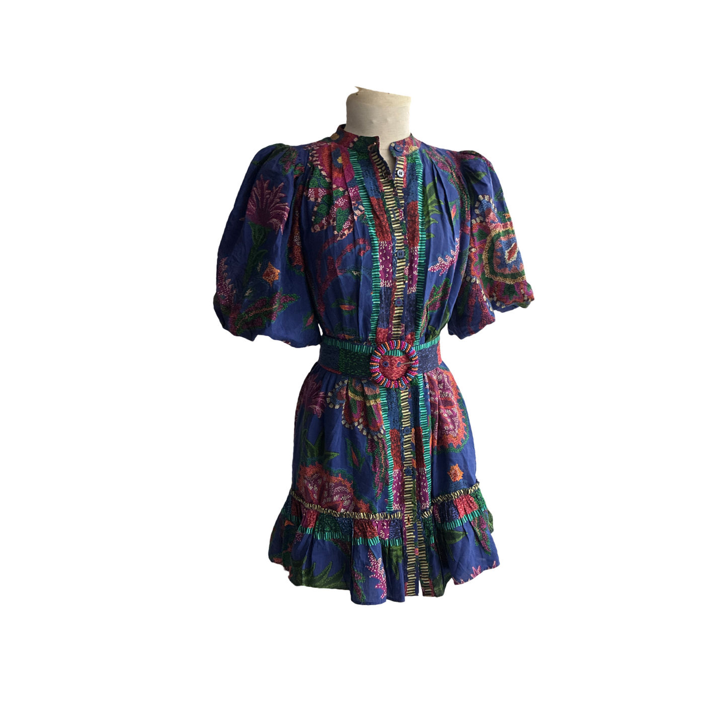 FARM RIO belted dress XS