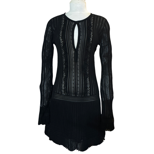 ROBERTO CAVALLI silk knit pleated mini