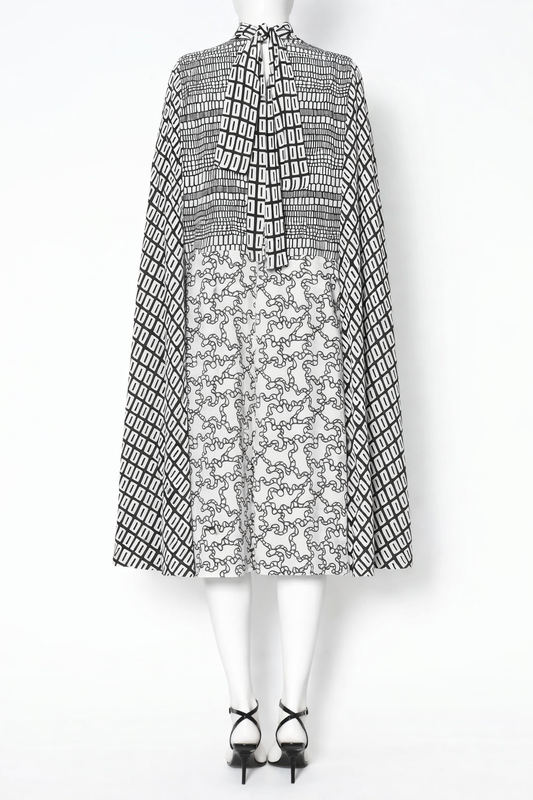 Valentino Silk Lavallière Kaftan