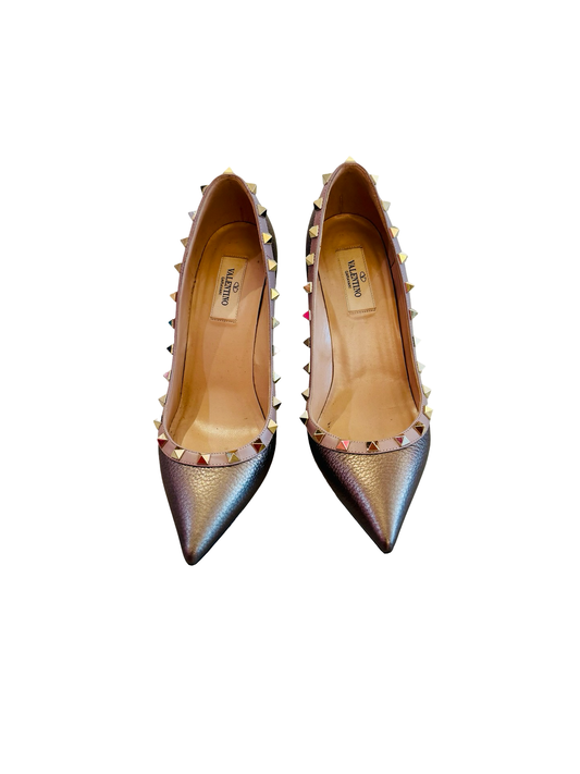 Metallic Valentino Garavani Rockstud Pumps