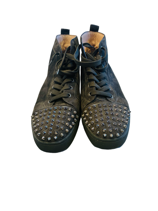 MensbChristian Louboutin Louis Spikes High-Top Sneaker sz44